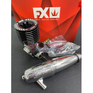 FX G501 5ports DLC shaft .21 GT engine with 2168 pipe combo set